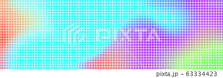 Abstract panoramic colorful pixelated wide 63334423