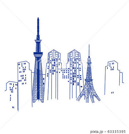 東京の街のイラスト素材 東京の街のイラスト素材