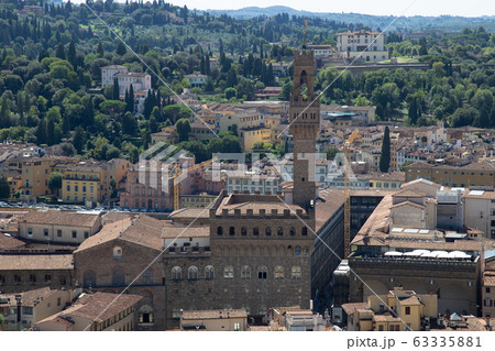 イタリア観光:フィレンツェの町一望 イタリア観光:フィレンツェの町一望 63335881