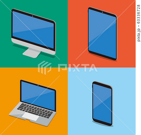 pc laptop smartphone vector illustration 63336728