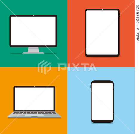 pc laptop smartphone vector illustration 63336729