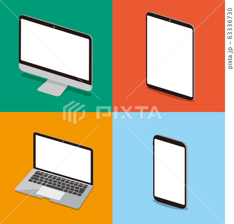 pc laptop smartphone vector illustration 63336730