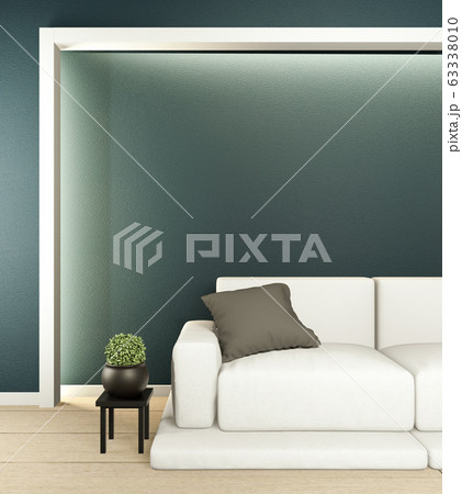 Interior scene mock up with sofa and decoration on 63338010