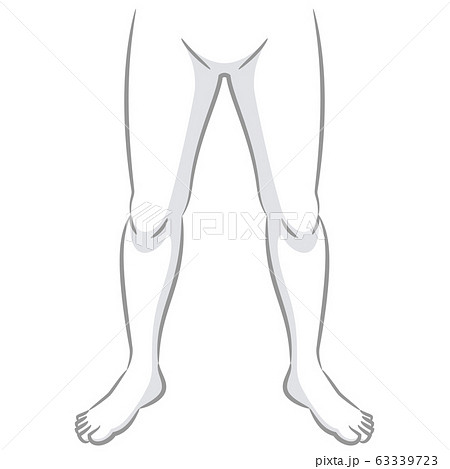 Human body parts legs gray shaded illustration - Stock Illustration  [63339723] - PIXTA