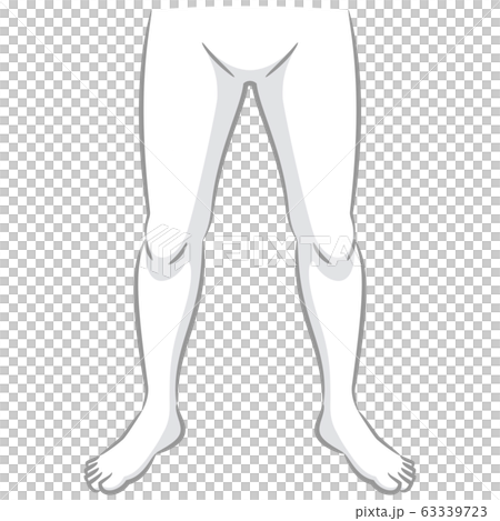 Human body parts legs gray shaded illustration - Stock Illustration  [63339723] - PIXTA