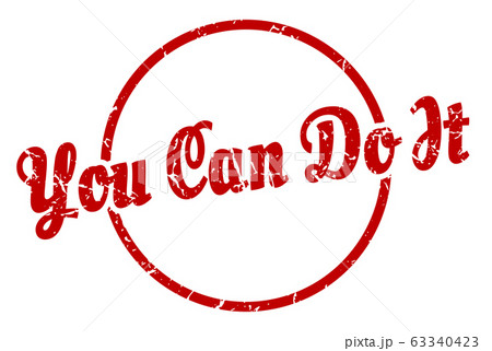 you can do it sign. you can do it round vintage 63340423