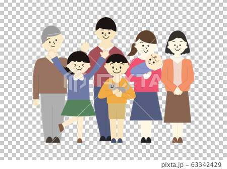 Family Three Generation Illustrations Family Three Generation Illustrations 63342429