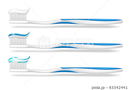 brush with toothpaste