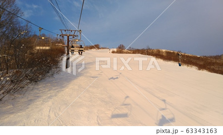 白馬八方尾根スキー場 朝日を浴びるリーゼンスラロームコース 白馬八方尾根スキー場 朝日を浴びるリーゼンスラロームコース 63343163