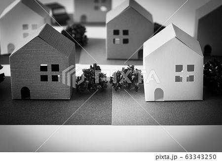 隣家との境界 境界線 土地 不動産 隣家との境界 境界線 土地 不動産 63343250