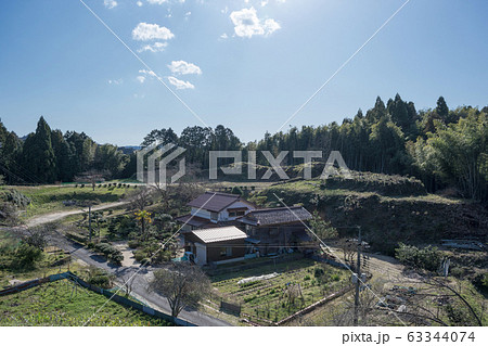 月山　富田城　大土塁 63344074