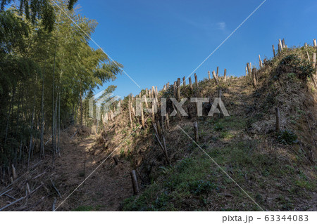 月山 富田城 大土塁 月山 富田城 大土塁 63344083