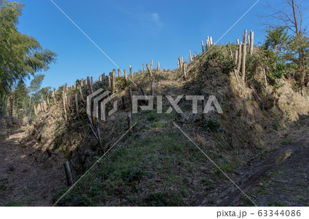 月山 富田城 大土塁 月山 富田城 大土塁 63344086