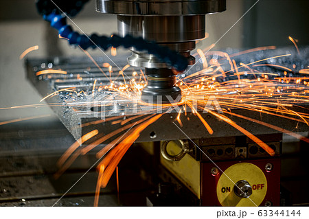 Metalworking CNC lathe milling machine. Cutting Metalworking CNC lathe milling machine. Cutting 63344144