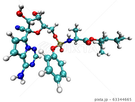3D structure of antiviral Remdesivir active against the COVID-19 coronavirus 63344665