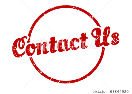 contact us sign. contact us round vintage grunge 63344920