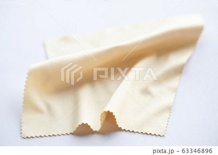 Microfibre cleaning cloths for eyeglasses, Close up & Macro shot, Selective focus 63346896