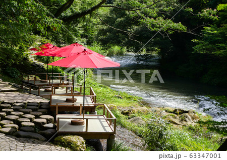 鶴仙渓川床 63347001