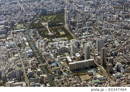 木場公園付近を空撮 木場公園付近を空撮 63347464