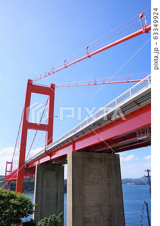 長崎県　平戸市　平戸大橋 63349924