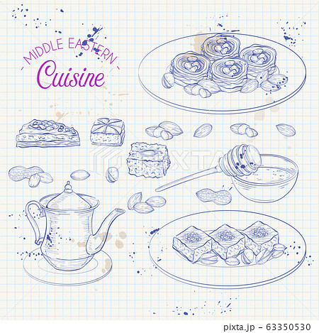 Arabic Food. Traditional eastern cuisine. 63350530