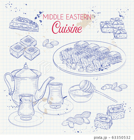 Arabic Food. Traditional eastern cuisine. 63350532