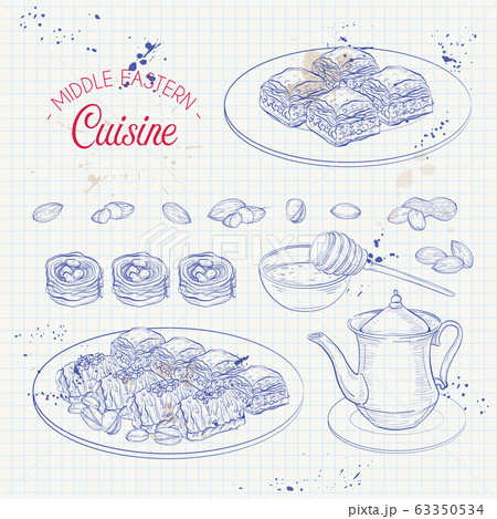 Arabic Food. Traditional eastern cuisine. 63350534