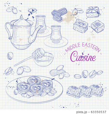 Arabic Food. Traditional eastern cuisine. 63350537