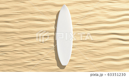 Blank white surfboarf lying on sand mockup, top view Blank white surfboarf lying on sand mockup, top view 63351230