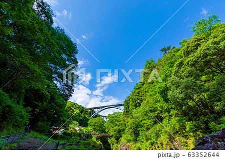 新緑の季節 晴天の高千穂峡 美しい新緑風景 Fresh green season Japan 新緑の季節 晴天の高千穂峡 美しい新緑風景 Fresh green season Japan 63352644