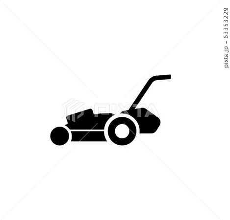 Lawn Mower, Gardening Grass Cutter Flat Vector 63353229