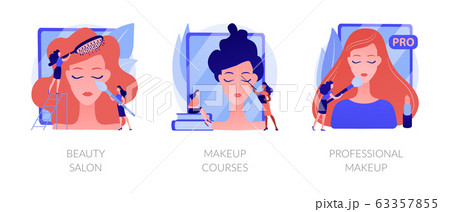 Makeup vector concept metaphors. 63357855