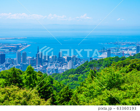 布引ハーブ園と神戸の街並 布引ハーブ園と神戸の街並 63360193