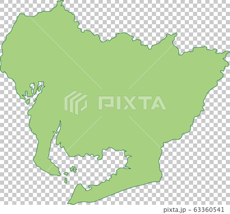 愛知県の地図_主線有 愛知県の地図_主線有 63360541