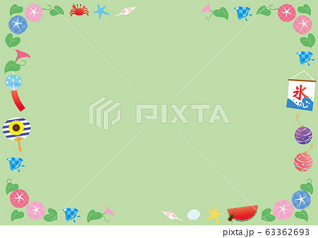 フレーム-夏素材2-3 63362693