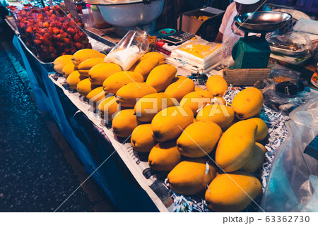 Seafood and fruit on the street Seafood and fruit Seafood and fruit on the street Seafood and fruit 63362730