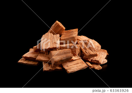 Chips for smoking products close-up. 63363926