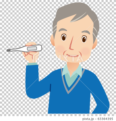 老年人體溫測量 63364395