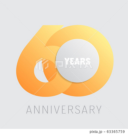 60 years anniversary vector icon, logo. Square graphic design element with golden color number 60 years anniversary vector icon, logo. Square graphic design element with golden color number 63365759