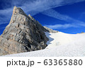 Glacier with rocks in Austria with snow and blue sky 63365880