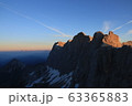 Glacier with rocks in Austria with snow during sunrise 63365883
