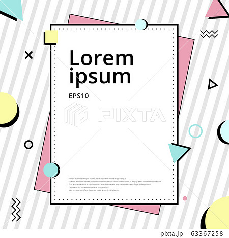 Template cover brochure trendy chaotic flat 63367258