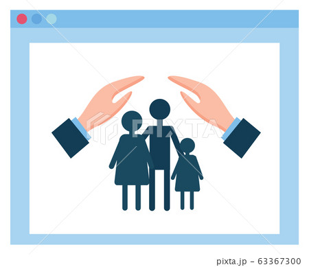 Health or Medical Insurance, Hands Protect Family 63367300