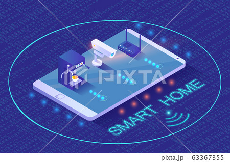 Smart Home Appliances Coffee Machine and Camera Smart Home Appliances Coffee Machine and Camera 63367355