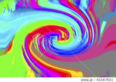 ドロドロしたしたな絵の具のような色合いのグラデーションの渦巻きの背景のイラスト素材