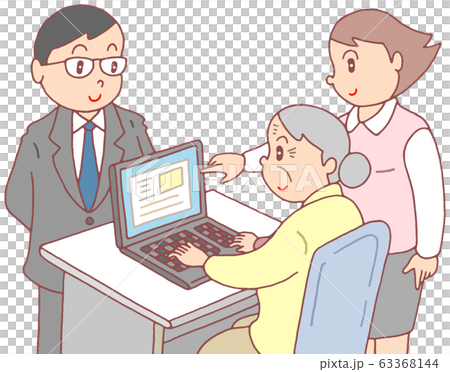Computer classroom for the elderly 63368144