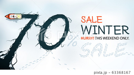 Winter Sale Banner, 70% Off 63368167