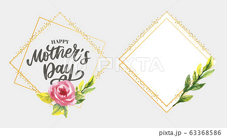 Mother's day. Watercolor spring flowers. Artistic 63368586