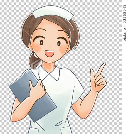 笑顔の看護師さんのイラスト4のイラスト素材