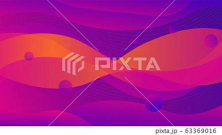 Colored futuristic bright purple and orange background vector graphic illustration 63369016